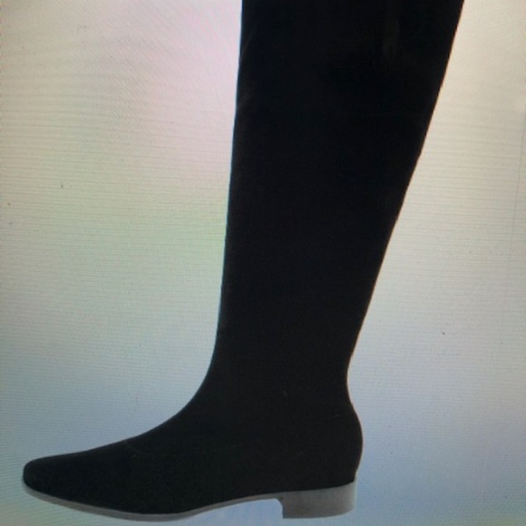 Soft, stretch, knee-high black PANARA boot. - Picture 1 of 8